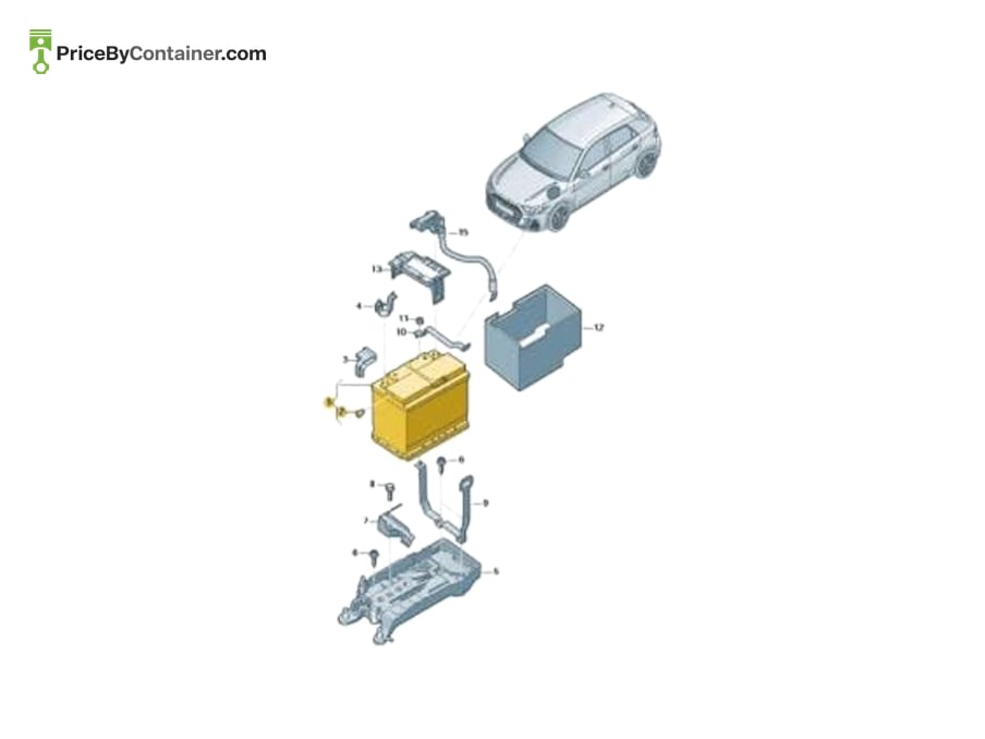 AUDI / VOLKSWAGEN 000915105FA — AUDI / VOLKSWAGEN GENUINE BATTERY 49AH 000915105FA