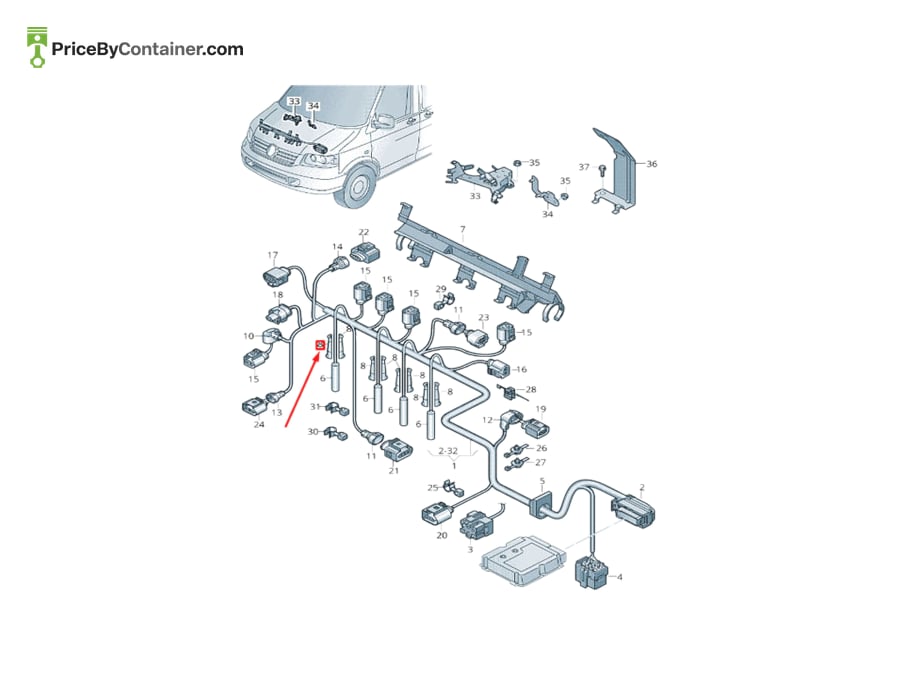 AUDI / VOLKSWAGEN 03L971921B — AUDI GENUINE PROTECTIVE CAP 03L971921B