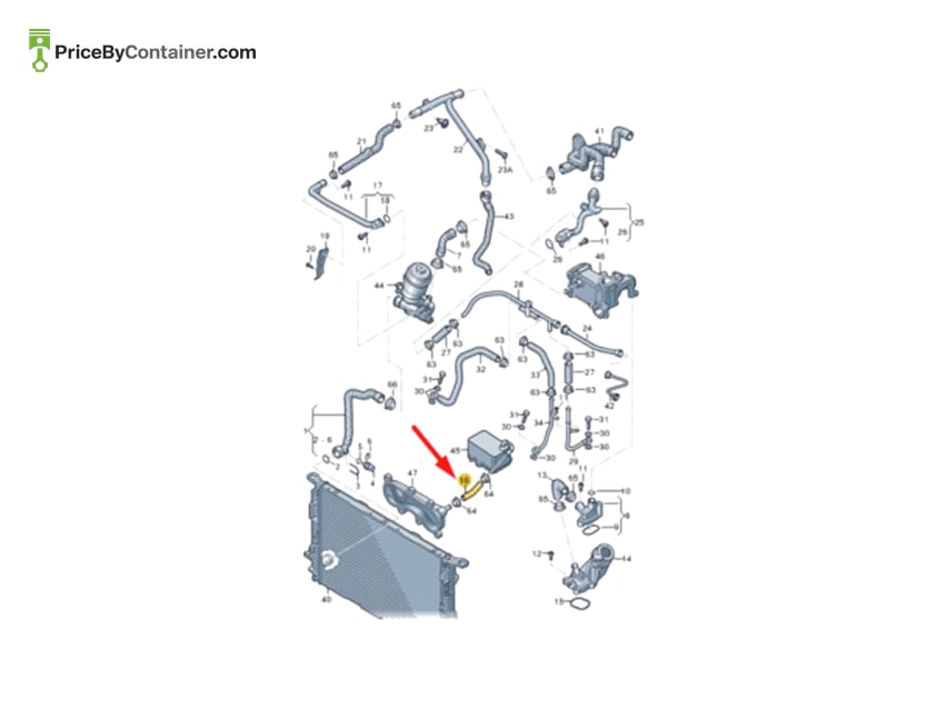 AUDI / VOLKSWAGEN 059121073P — AUDI GENUINE HOSE 059121073P