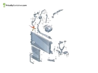 AUDI / VOLKSWAGEN 059122060B — AUDI / VOLKSWAGEN GENUINE HOSE COOLANTWITH CONNECTOR 059122060B