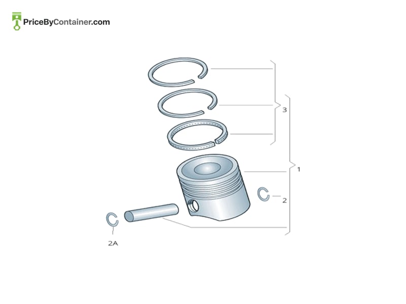 AUDI / VOLKSWAGEN 06J198151R — AUDI GENUINE PISTON RING 06J198151R