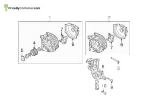 AUDI / VOLKSWAGEN 06J903024AX — AUDI / VOLKSWAGEN GENUINE ALTERNATOR -EXCHANGE 06J903024AX