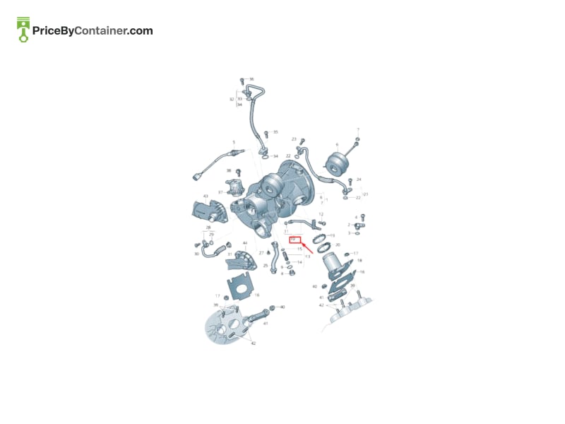 AUDI / VOLKSWAGEN 06M133380A — AUDI / VOLKSWAGEN GENUINE PIPE 06M133380A