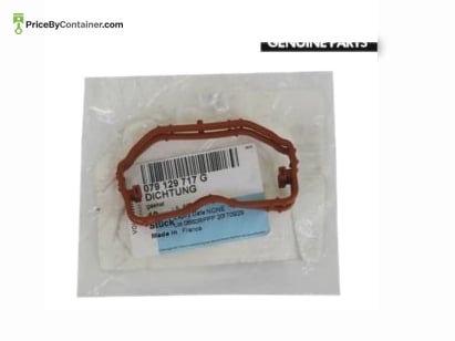 AUDI / VOLKSWAGEN 079129717G — The Audi Volkswagen Genuine Cylinder Head Gasket, identified by part number 079129717G or 079 129 717 G, is an authentic component specifically designed for Audi and Volkswagen vehicles, serving a critical role in the engine’s combustion chamber. Detailed Description: This genuine cylinder head gasket is an original part manufactured for Audi and Volkswagen vehicles. It’s designed to provide a reliable seal between the engine block and the cylinder head, containing combustion pressures within the engine’s cylinders. Function: The primary function of the cylinder head gasket is to seal the joint between the engine block and the cylinder head. It ensures proper compression, prevents leakage of combustion gases, and maintains separation between oil, coolant, and combustion chambers. Quality: Engineered to meet Audi and Volkswagen’s high-quality standards, the Cylinder Head Gasket 079129717G is crafted with durable materials. It’s designed for precise fitment and compatibility with specific Audi and Volkswagen vehicle models. Capabilities: The Audi Volkswagen Genuine Cylinder Head Gasket 079129717G effectively seals the connection between the engine block and cylinder head, containing combustion pressures and maintaining separation between various engine fluids, contributing to proper engine operation. In summary, the Audi Volkswagen Genuine Cylinder Head Gasket 079129717G is an authentic component crucial for creating a reliable seal between the engine block and cylinder head in compatible Audi and Volkswagen vehicles, ensuring proper engine function and preventing gas or fluid leaks.