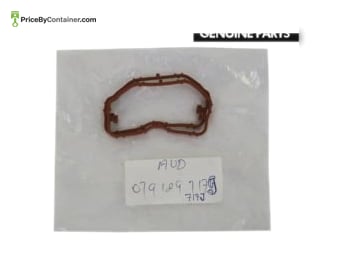 AUDI / VOLKSWAGEN 079129717J — The Audi Volkswagen Genuine Gasket, bearing part number 079129717J or 079 129 717 J, is an authentic component specifically designed for Audi and Volkswagen vehicles, crucial for maintaining a secure seal between the engine block and the cylinder head. Detailed Description: This genuine gasket is an original part manufactured for Audi and Volkswagen vehicles. Its primary purpose is to create a reliable seal between the engine block and the cylinder head, ensuring proper containment of internal combustion pressures and fluids. Function: The primary function of the cylinder head gasket is to provide a secure seal between the cylinder head and the engine block. This essential sealing component prevents leaks of combustion gases, oil, and coolant, while also maintaining proper compression within the engine’s cylinders. Quality: Engineered to meet the high-quality standards of Audi and Volkswagen, the Gasket 079129717J is crafted with durable materials, ensuring a precise fitment and compatibility with specific Audi and Volkswagen vehicle models. Capabilities: The Audi Volkswagen Genuine Gasket 079129717J effectively seals the joint between the engine block and the cylinder head, playing a crucial role in maintaining proper compression, containing combustion pressures, and preventing leaks of vital fluids within the engine. In summary, the Audi Volkswagen Genuine Gasket 079129717J is an authentic component designed for Audi and Volkswagen vehicles, ensuring a secure seal between the engine block and the cylinder head, vital for maintaining engine performance and preventing fluid leaks.
