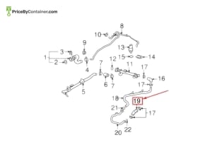 AUDI / VOLKSWAGEN 07L121081A — AUDI / VOLKSWAGEN GENUINE HOSE 07L121081A