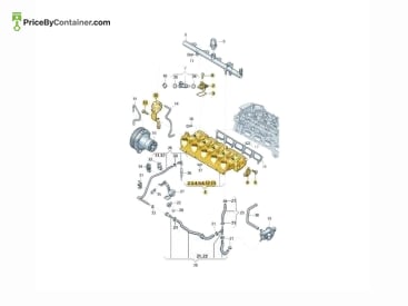 AUDI / VOLKSWAGEN 07k133202c — AUDI / VOLKSWAGEN GENUINE MANIFOLD LOWER 07k133202c