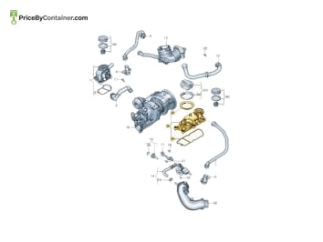 AUDI / VOLKSWAGEN 0P2103495F — AUDI / VOLKSWAGEN GENUINE OIL SEPRATOR 0P2103495F