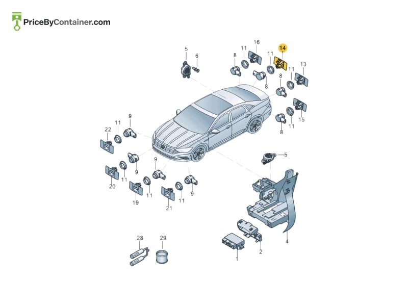 AUDI / VOLKSWAGEN 17A919492A — AUDI GENUINE AUDI GENUINE 17A919492A