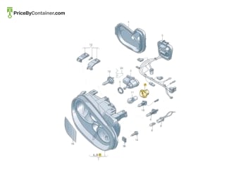 AUDI / VOLKSWAGEN 1J0953123A — AUDI / VOLKSWAGEN GENUINE BULB SOCKET 1J0953123A