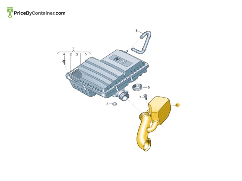 AUDI / VOLKSWAGEN 1K0129609E — AUDI GENUINE AIR DUCT 1K0129609E