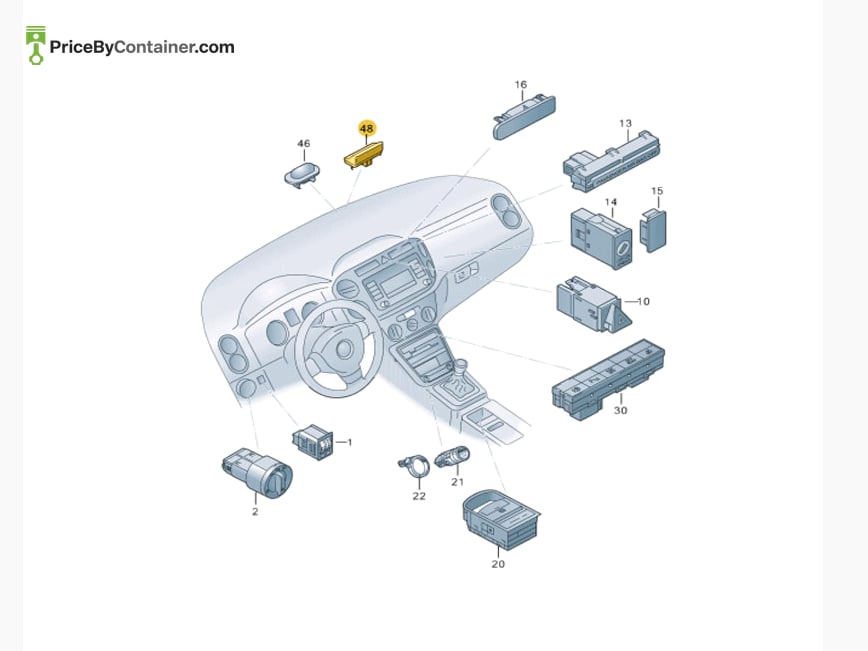 AUDI / VOLKSWAGEN 1Q0919068A — AUDI GENUINE COVER 1Q0919068A
