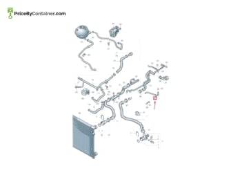 AUDI / VOLKSWAGEN 1T0121447C — AUDI / VOLKSWAGEN GENUINE HOSE 1T0121447C