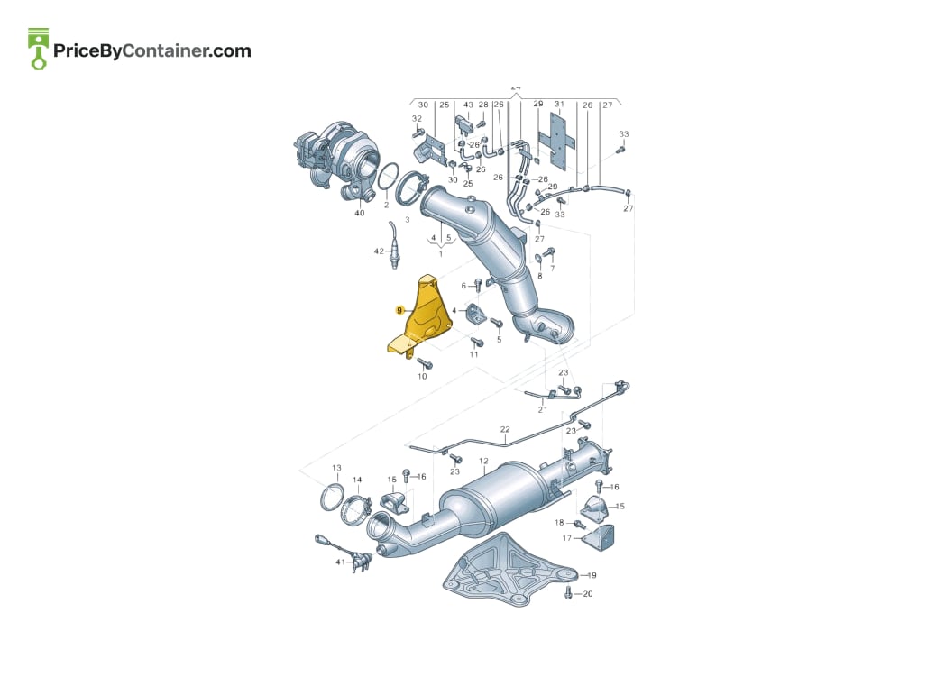 AUDI / VOLKSWAGEN 2H6253128B — AUDI GENUINE AUDI GENUINE 2H6253128B