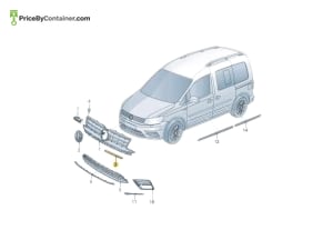 AUDI / VOLKSWAGEN 2K5853767A2ZZ — AUDI / VOLKSWAGEN GENUINE MOLDING 2K5853767A2ZZ