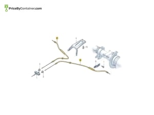 AUDI / VOLKSWAGEN 2N0609721AB — AUDI / VOLKSWAGEN GENUINE BRAKE CABLE- 2N0609721P 2N0609721AB