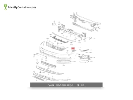 AUDI / VOLKSWAGEN 3AA807924A — AUDI / VOLKSWAGEN GENUINE FRAME 3AA807924A