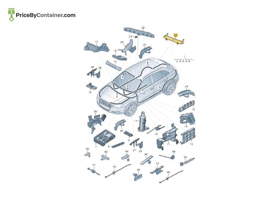 AUDI / VOLKSWAGEN 3C0971047 — AUDI GENUINE CONDUIT 3C0971047