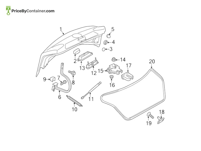 AUDI / VOLKSWAGEN 3C5827525A — AUDI GENUINE BUMPER 3C5827525A