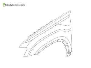 AUDI / VOLKSWAGEN 3CM821022 — AUDI / VOLKSWAGEN GENUINE FENDER FR RH 3CM821022