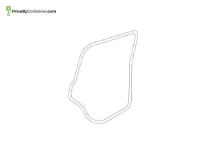AUDI / VOLKSWAGEN 3CN839702A5AP — AUDI / VOLKSWAGEN GENUINE DOOR SEAL OUTER RIGHT 3CN839702A5AP