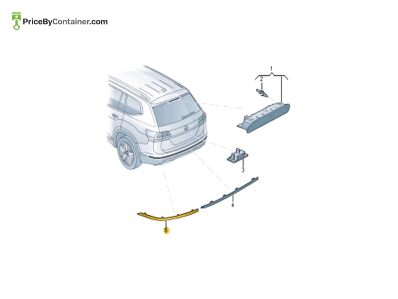AUDI / VOLKSWAGEN 3CN945106 — AUDI GENUINE REFLECTOR 3CN945106