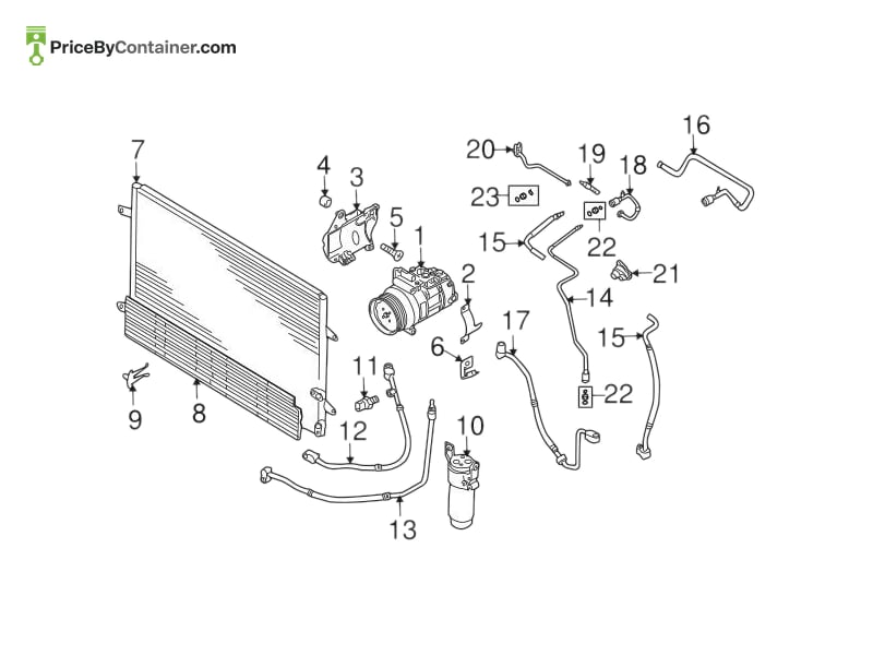 AUDI / VOLKSWAGEN 3D0820746 — AUDI GENUINE GRILL 3D0820746