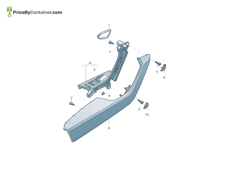 AUDI / VOLKSWAGEN 3G286718081U — AUDI GENUINE DOOR PULL HANDLE 3G286718081U