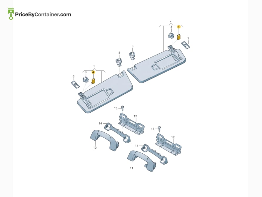 AUDI / VOLKSWAGEN 3G88581334PK — AUDI GENUINE AUDI GENUINE 3G88581334PK