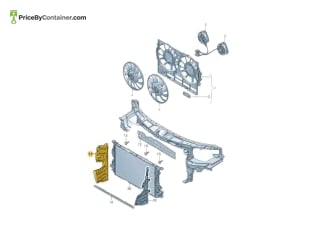 AUDI / VOLKSWAGEN 4G0121284BG — AUDI / VOLKSWAGEN GENUINE AIR DUCT 4G0121284BG