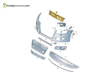 AUDI / VOLKSWAGEN 4G8807233 — AUDI / VOLKSWAGEN GENUINE CLOSSING ELEMENT 4G8807233