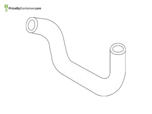 AUDI / VOLKSWAGEN 4H0121449N — AUDI / VOLKSWAGEN GENUINE HOSE -COOLER 4H0121449N