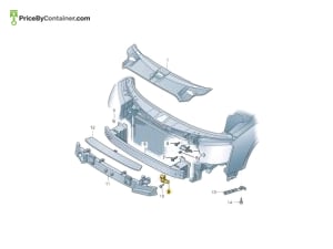 AUDI / VOLKSWAGEN 4H0807136C — AUDI / VOLKSWAGEN GENUINE BUMPER CARRIER 4H0807136C