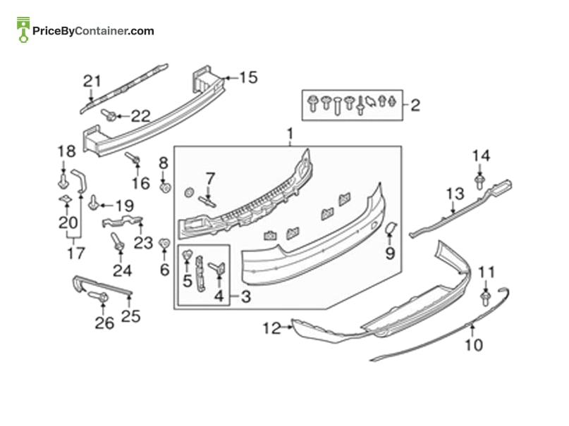 AUDI / VOLKSWAGEN 4H0807521GGRU — AUDI GENUINE REAR SPAILER 4H0807521GGRU