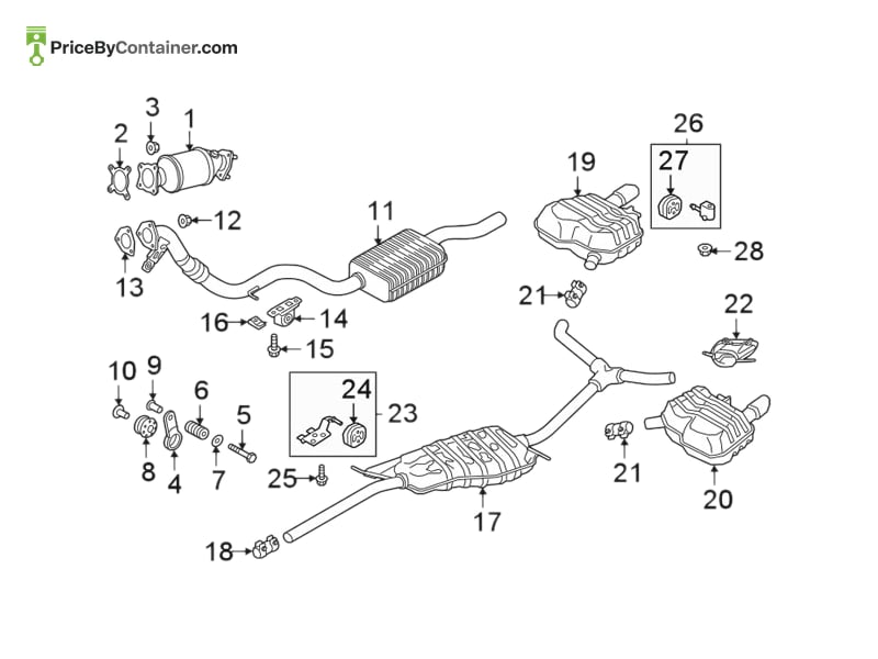 AUDI / VOLKSWAGEN 4H0821213 — AUDI GENUINE NUT 4H0821213
