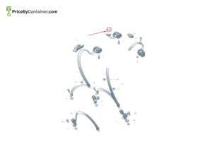 AUDI / VOLKSWAGEN 4H0857781B6PS — AUDI / VOLKSWAGEN GENUINE SEAT BELT GUIDE 4H0857781B6PS