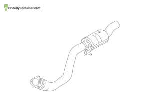 AUDI / VOLKSWAGEN 4H4253300J — AUDI / VOLKSWAGEN GENUINE EXHAUST PIPE AFTER CATALYTIC 4H4253300J