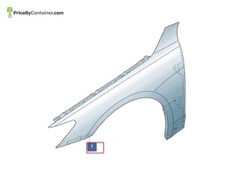 AUDI / VOLKSWAGEN 4K0821105B — AUDI / VOLKSWAGEN GENUINE FENDER LEFT 4K0821105B