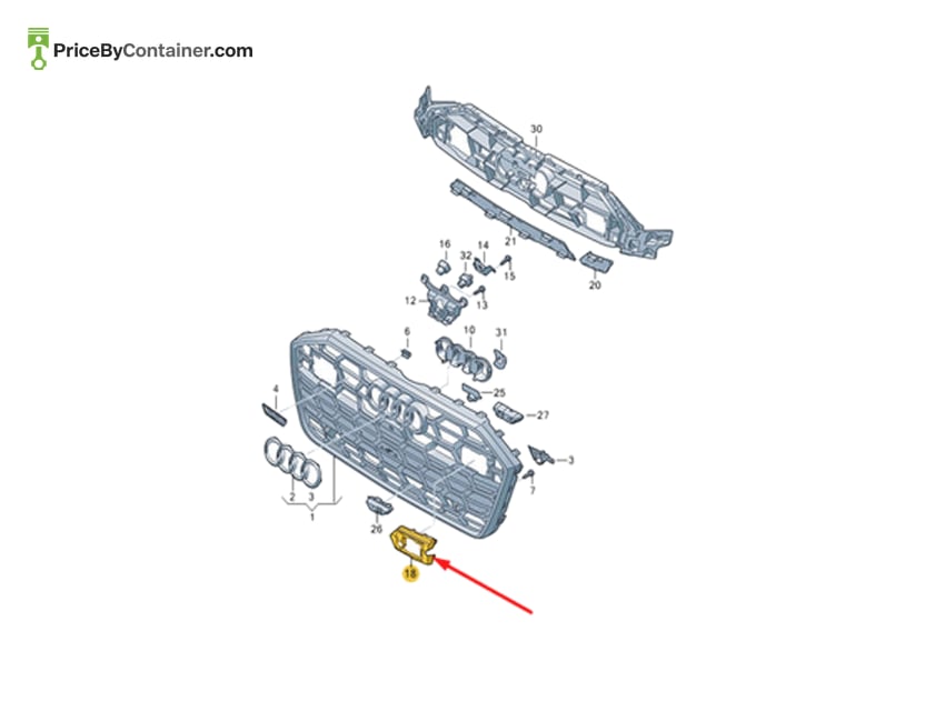 AUDI / VOLKSWAGEN 4K0853293F5FQ — AUDI GENUINE COVER 4K0853293F5FQ