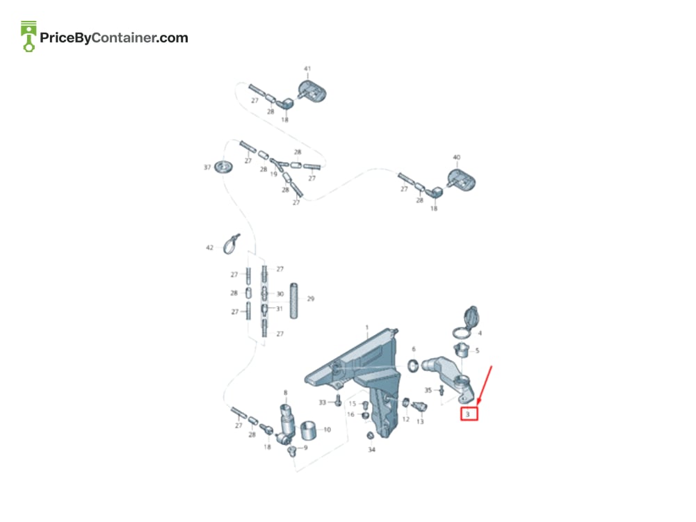 AUDI / VOLKSWAGEN 4K0955463 — AUDI GENUINE FILLER NEC 4K0955463