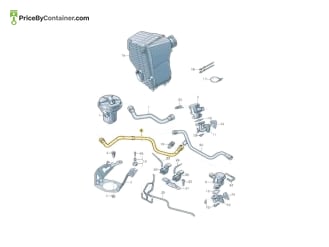 AUDI / VOLKSWAGEN 4L0131206C — AUDI / VOLKSWAGEN GENUINE HOSE VAC 4L0131206C