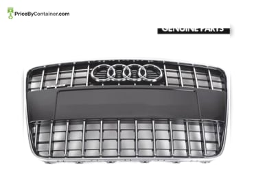 AUDI / VOLKSWAGEN 4L0853651GT94 — Description Audi Volkswagen Genuine Original NEW Radiator Grill With License Plate Holder Part Number : 4L0853651G T94 First Off item number 4L0853651G T94, the Audi Volkswagen Genuine Radiator Grill with License Plate Holder, is a crucial item made especially for Audi and Volkswagen automobiles. This grille greatly enhances the vehicle’s front fascia’s visual appeal in addition to shielding the radiator from harm. Use For : Audi Q7 2010-2015 Creation and Implementation This authentic radiator grill is expertly crafted from premium materials to guarantee longevity and a precise fit. Its style blends in perfectly with the car’s bodywork, upholding the aesthetic and practical standards set by the manufacturer. The grille’s structural integrity is preserved even under extreme environmental conditions thanks to its engineering. Harmoniousness Certain Audi and Volkswagen models are intended to be fitted with the Audi Volkswagen Genuine Radiator Grill with License Plate Holder. Its compatibility guarantees a simple installation procedure without necessitating structural changes to the vehicle. Operational This radiator grill’s main purpose is to shield the radiator and other essential engine parts from rocks, gravel, and other potentially damaging road debris. It also includes a license plate holder, which makes it easy and safe to affix the license plate to the car. Visual Appeal Apart from its practical uses, this original radiator grill makes a big visual impact on the car. Its elegant and modern style elevates the Audi or Volkswagen vehicle’s overall aesthetic appeal by adding a touch of elegance to the front end.