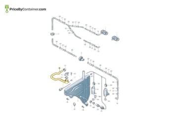AUDI / VOLKSWAGEN 4L0955462A — AUDI / VOLKSWAGEN GENUINE FILLER NECK-WASHER TANK 4L0955462A