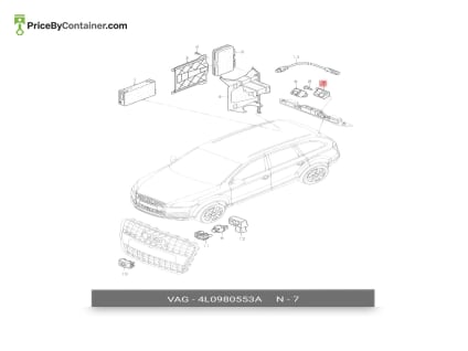 AUDI / VOLKSWAGEN 4L0980553A — AUDI / VOLKSWAGEN GENUINE CLIP 4L0980553A