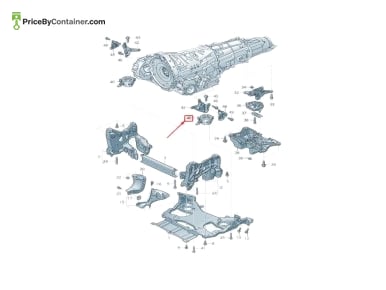 AUDI / VOLKSWAGEN 4M0399151K — AUDI / VOLKSWAGEN GENUINE GEAR MOUNT LH 4M0399151K