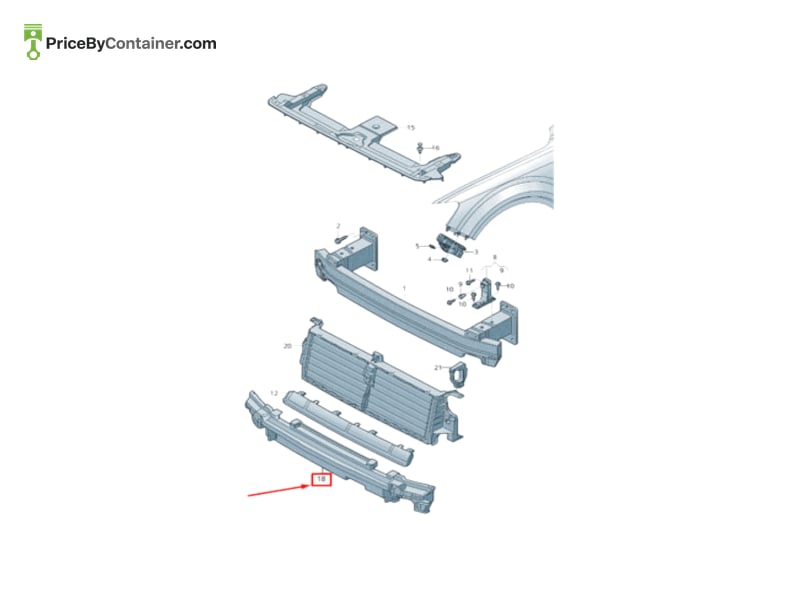 AUDI / VOLKSWAGEN 4M0807550G — AUDI / VOLKSWAGEN GENUINE FOAM INSER 4M0807550G