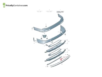 AUDI / VOLKSWAGEN 4M0807578RU6 — AUDI / VOLKSWAGEN GENUINE MOLDING 4M0807578RU6