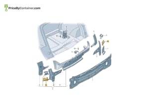 AUDI / VOLKSWAGEN 4M0814308A — AUDI / VOLKSWAGEN GENUINE REINF BRACKET REAR RH 4M0814308A