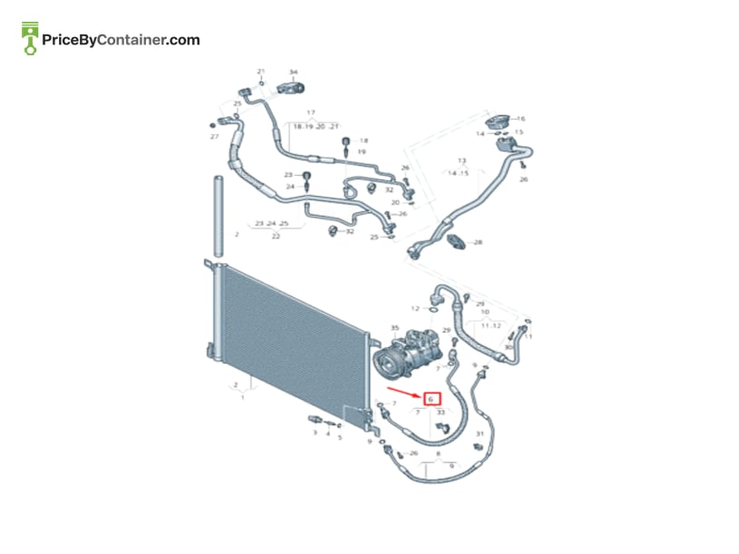 AUDI / VOLKSWAGEN 4M0816721BE — AUDI / VOLKSWAGEN GENUINE HOSE 4M0816721BE