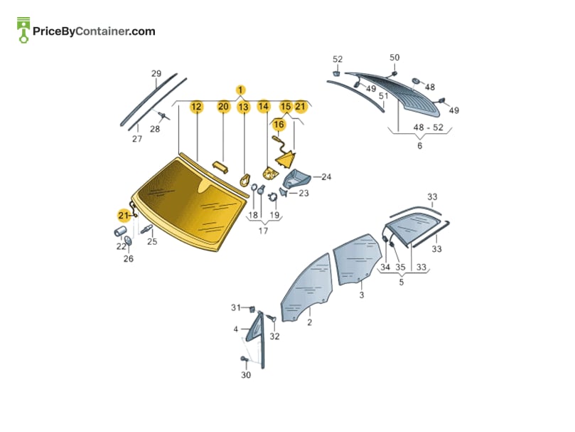AUDI / VOLKSWAGEN 4M0845099BDNVB — AUDI GENUINE WINDSCREEN 4M0845099BDNVB